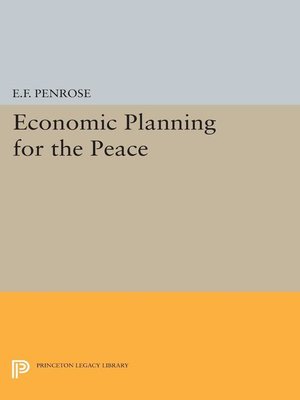 cover image of Economic Planning for the Peace